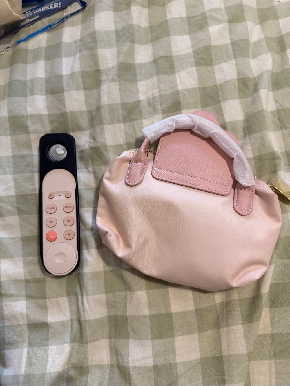 Women’s designer inspired beach  Small Pink Top-Handle Bag